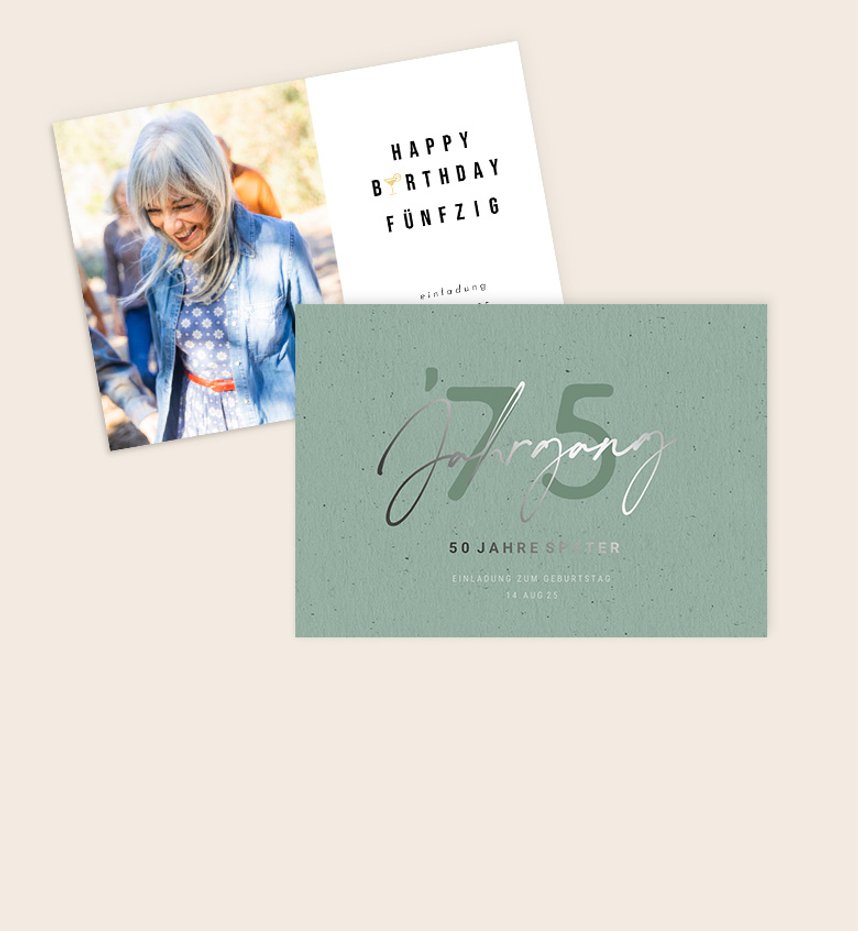 Geburtstagskarten 50. Geburtstag