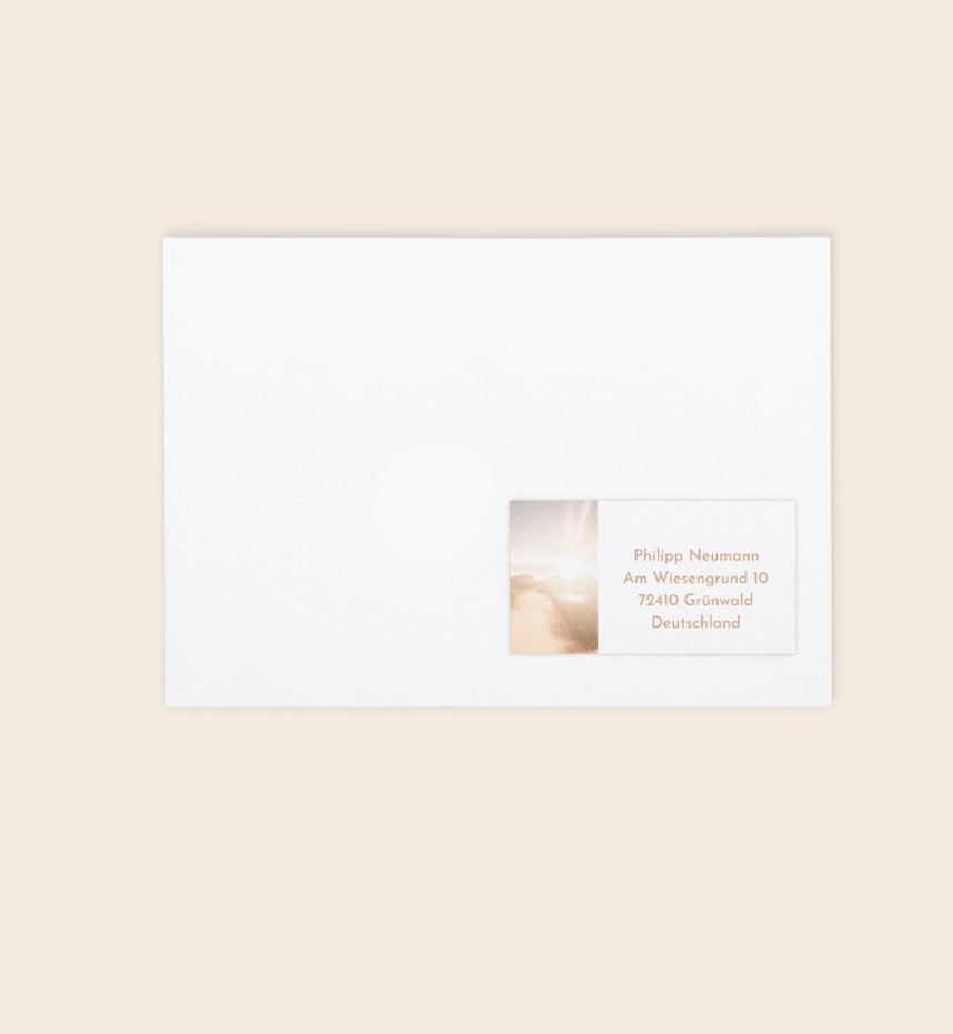 Trauer Empfaengeraufkleber