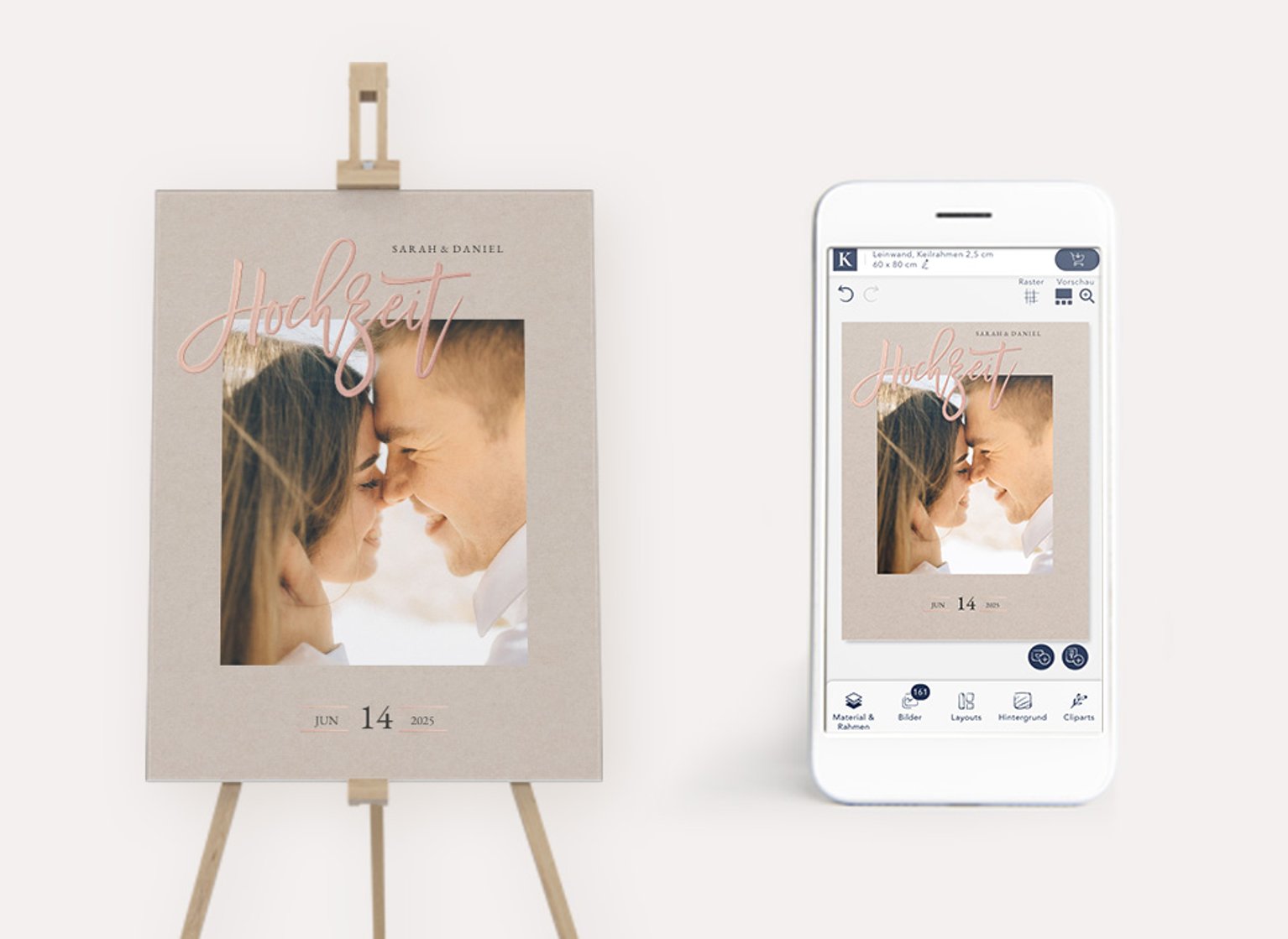 Leinwände zur Hochzeit mit einzigartiger Designvielfalt