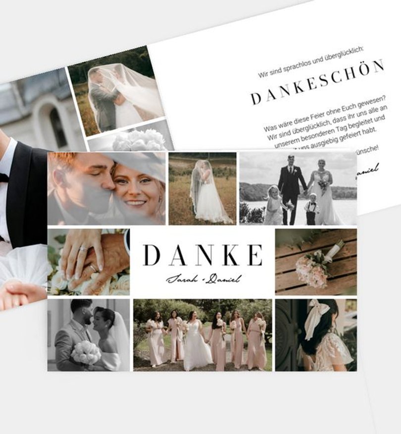 Dankeskarte Hochzeit Collect Memories