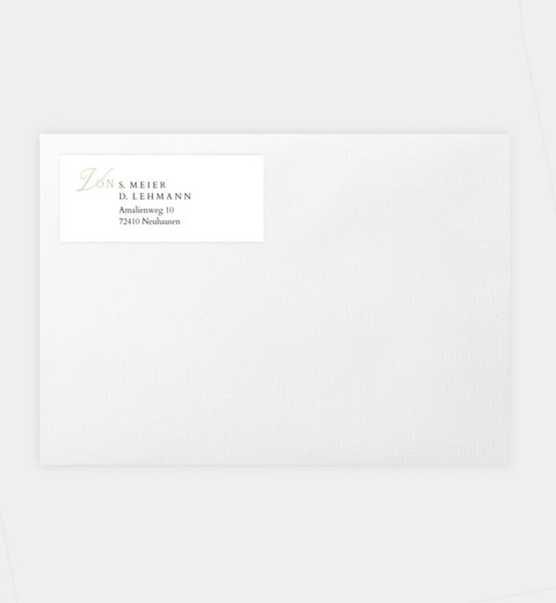 Absenderaufkleber Hochzeit Soulmates