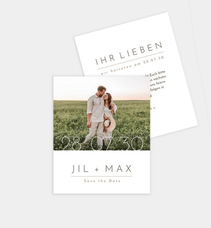 Save-The-Date Karte Hochzeit Semplice