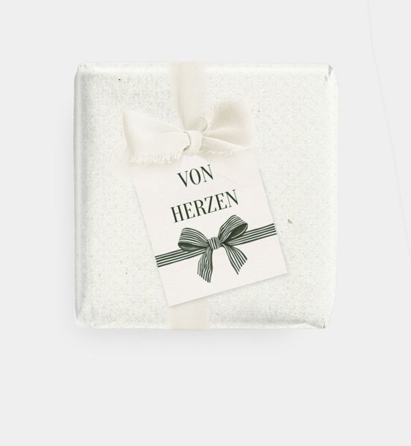Geschenkanhänger Weihnachten Holiday Ribbon