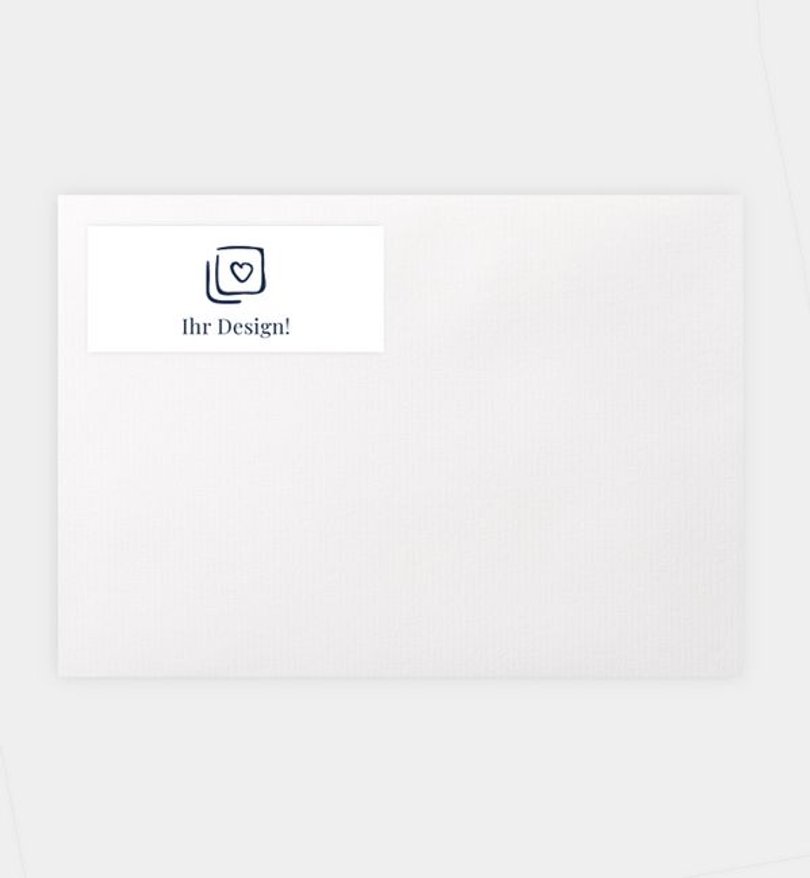 Absenderaufkleber Hochzeit Blanko Design