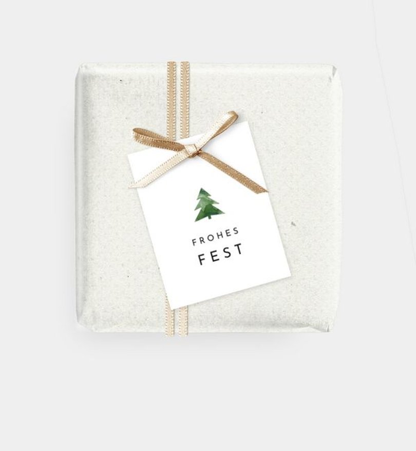 Geschenkanhänger Weihnachten Kleiner Baum